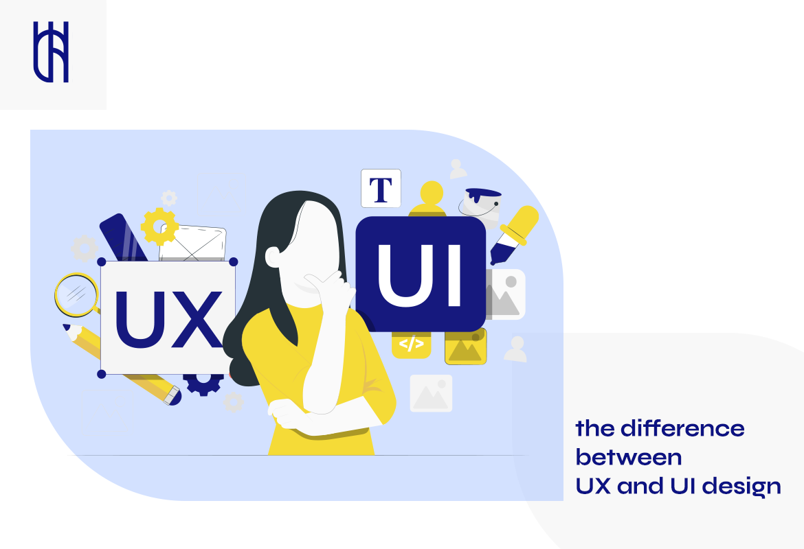 What is the difference between UX and UI design and the programs used?